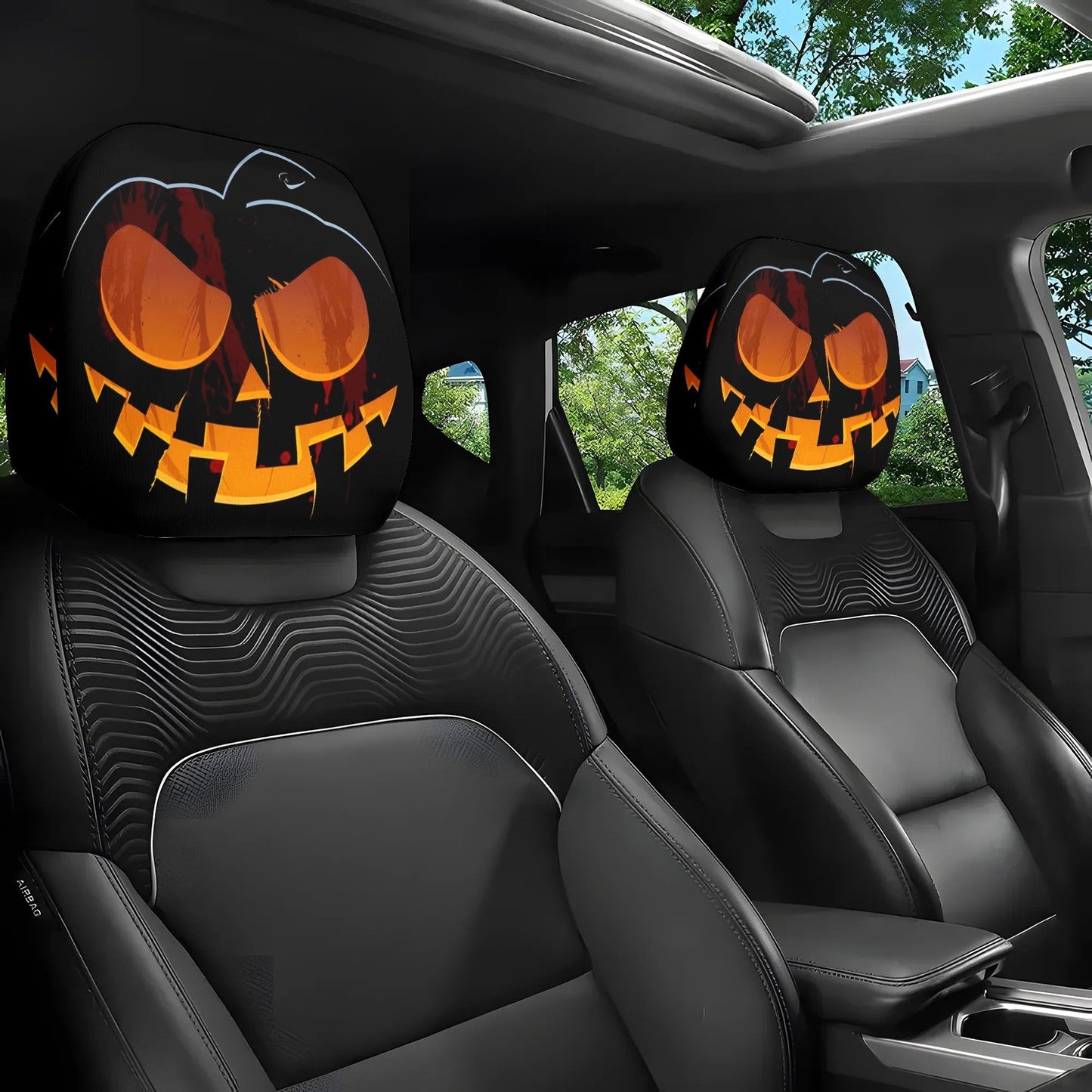 Halloween Headrest Cover
