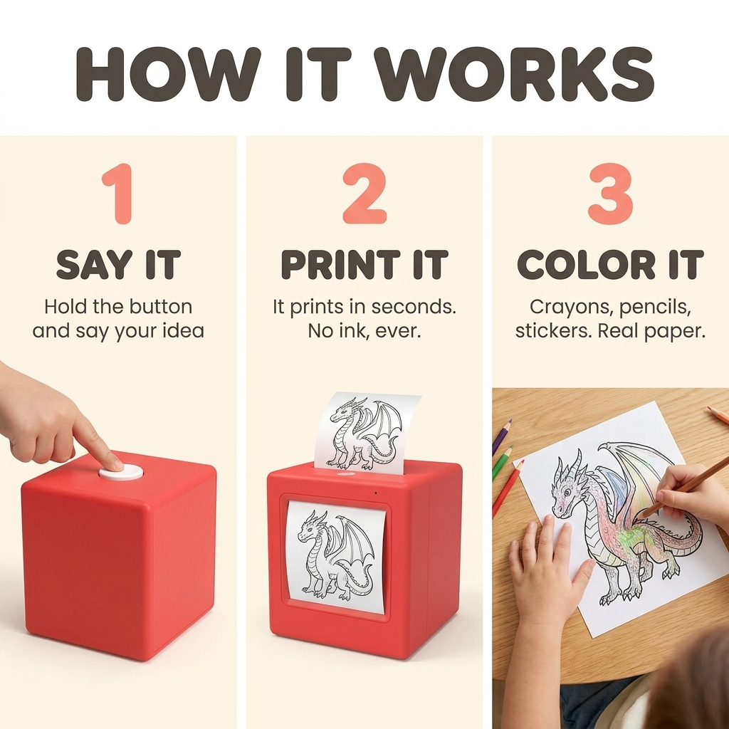 AI Stickerbot — Voice-Activated Drawing Printer